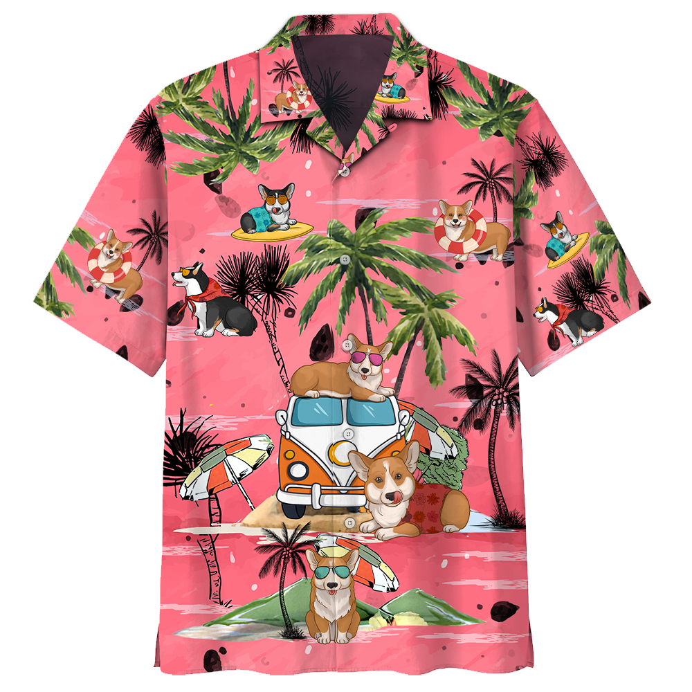 Famille Corgi Summer Beach Hawaii Short K Ha35274