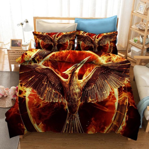 The Hunger Games 2 Duvet Cover Pillowcase Home Decor 3D Bedding Set 8047