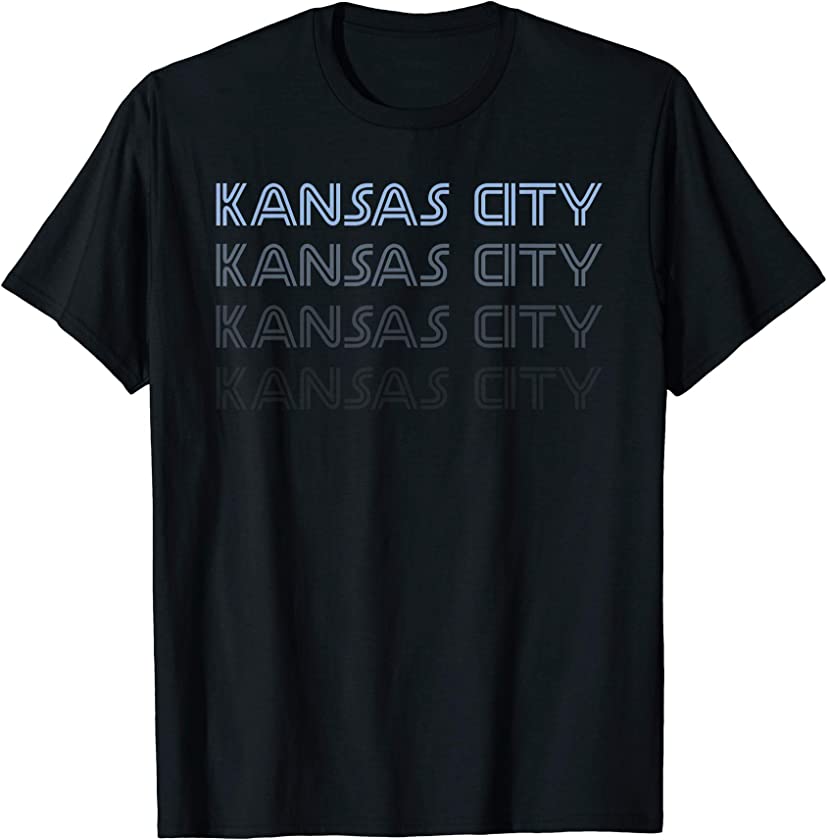 Kansas City Soccer Retro Style Color Fade Futbol Club T-Shirt