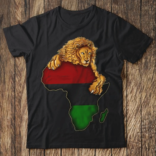 Africa Map Reggae Rasta Lion T Shirt Hoodie Sweater  Size S-5Xl