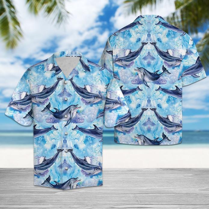 Happy Dolphin Hawaiian Shirt | For Men & Women | Hw5511