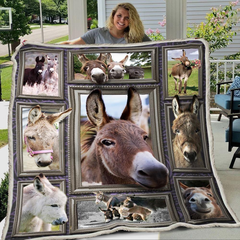 3d Huge Donkey Blanket Fleece Blanket Refords