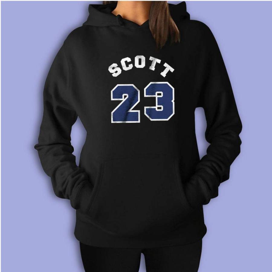 Nathan Scott 23 One Tree Hill Tv Show Ravens Basketball High School Player Women’S Hoodie