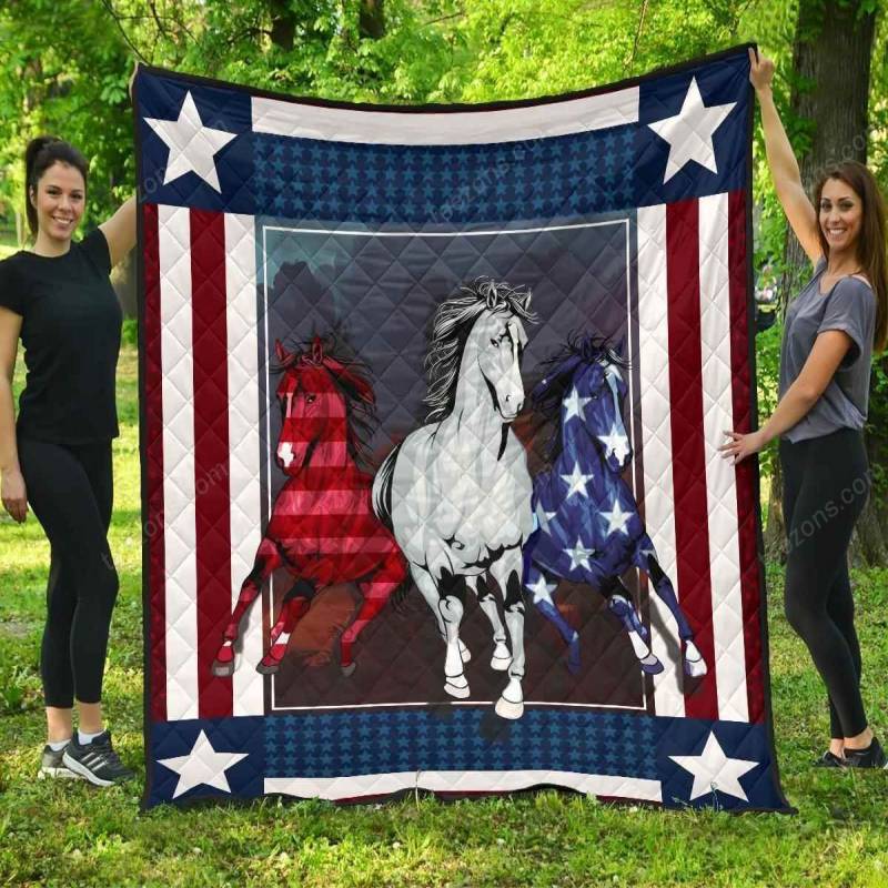 HORSE AMERICAN Blanket TH0807 Quilt