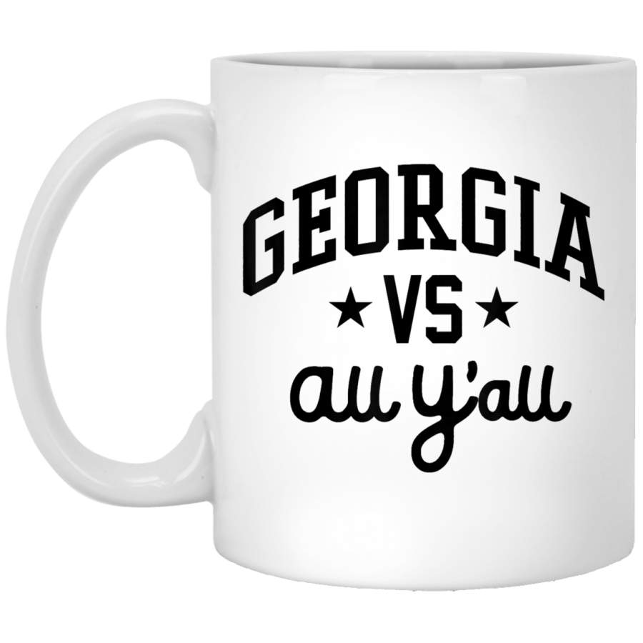 Georgia Vs All Y’all Vintage Bulldog Coffee Mug