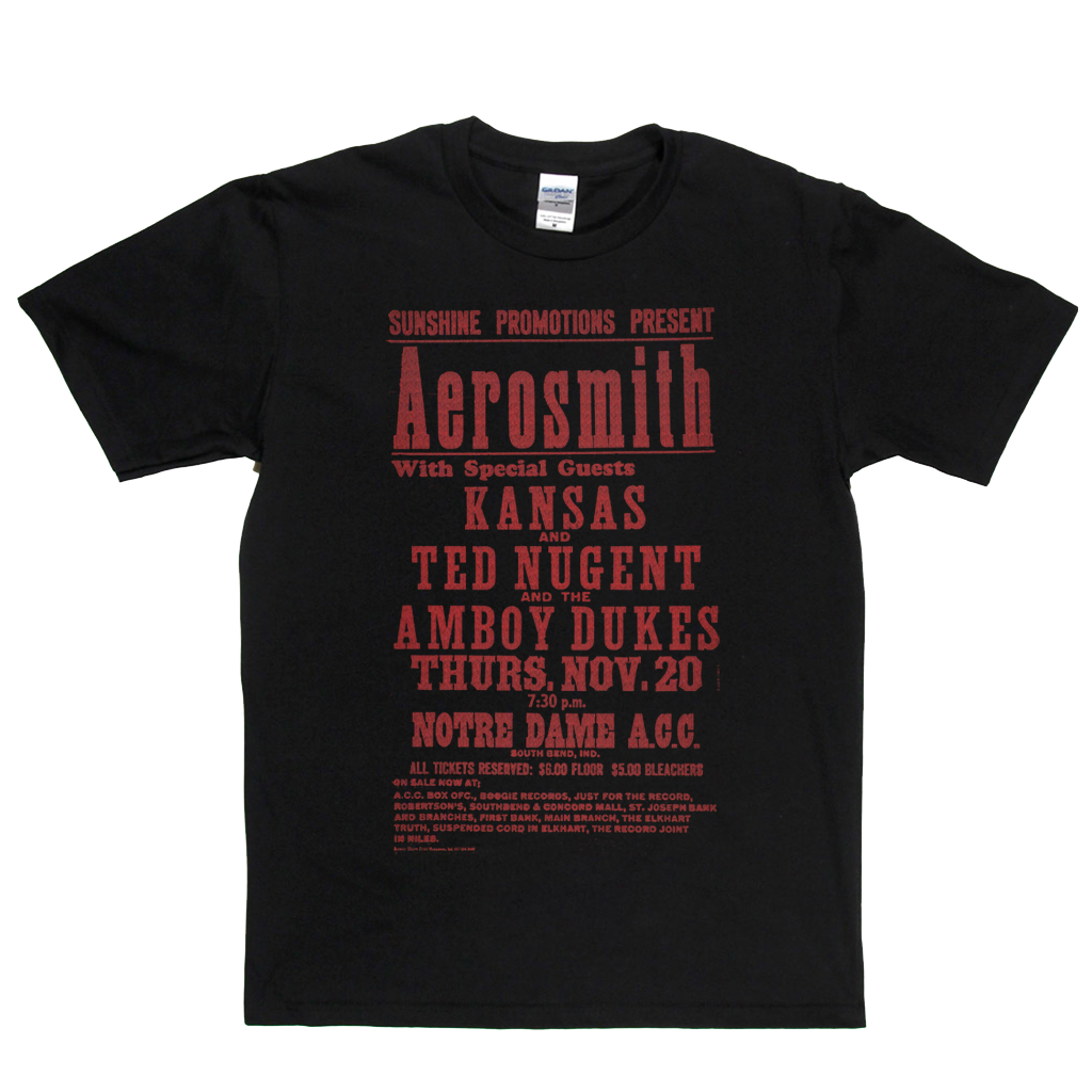 Aerosmith Gig Poster T-Shirt