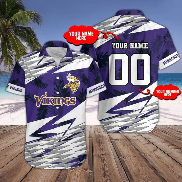 Minnesota Vikings Personalized Button Shirts Bg144