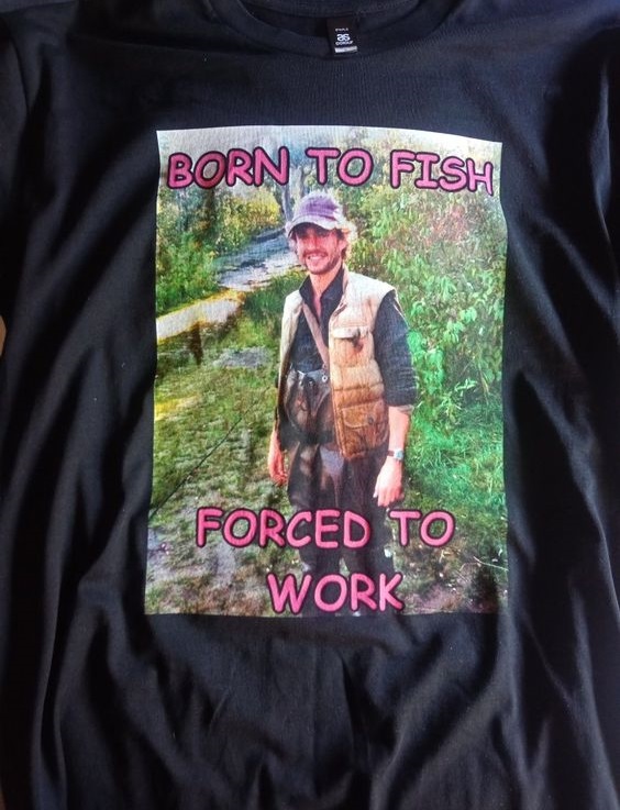 Born To Fish Forced To Work Custom Image Personalized T Shirt