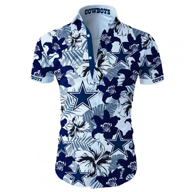 Dallas Cowboys Tropical Flower Hawaii Shirt Ha43153