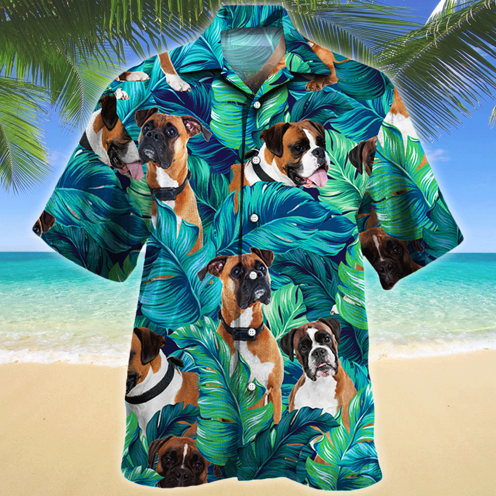 Boxer Dog Lovers Gift Hawaiian Shirt For Aloha Ha10362