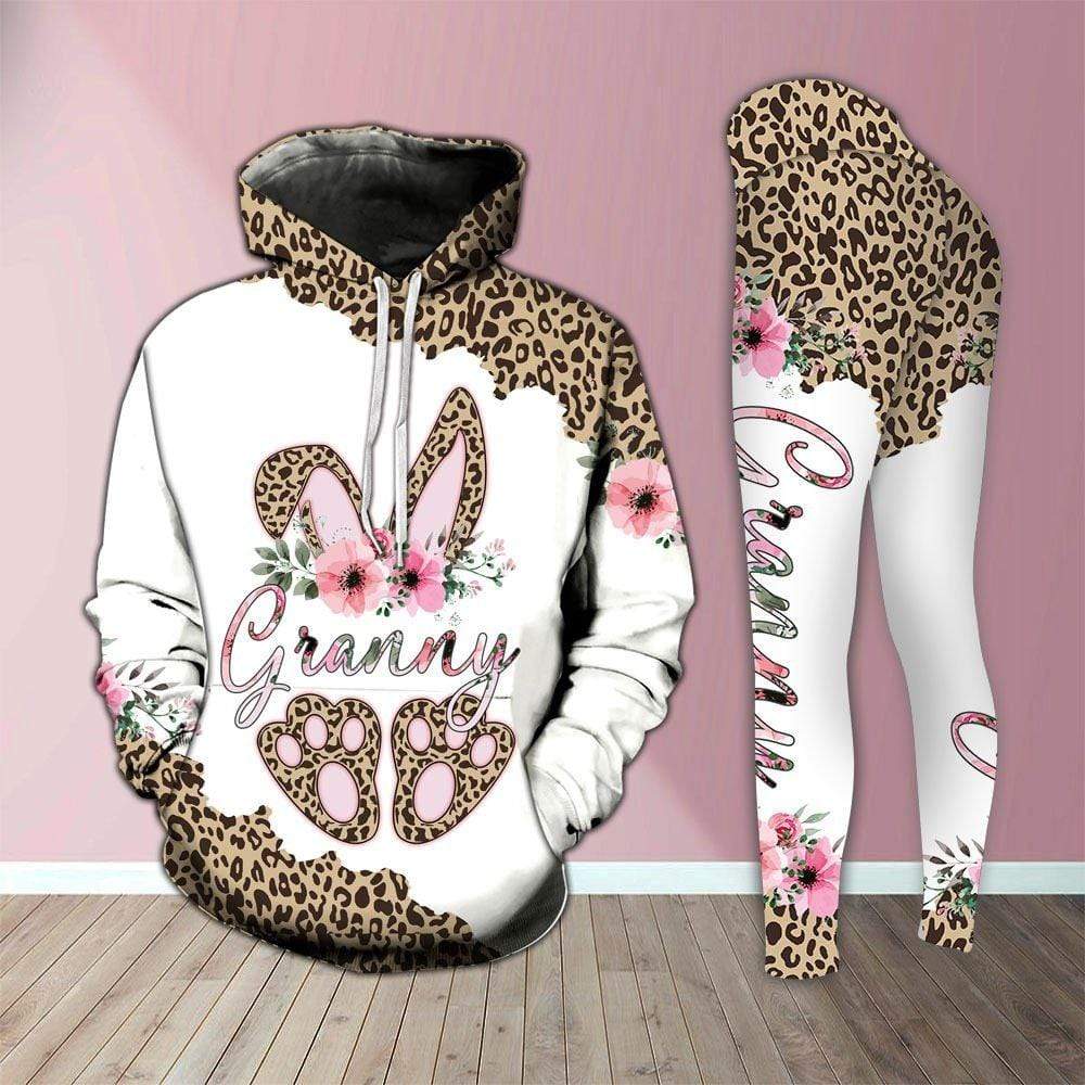 Products Personalized Mother Day’s Gifts Bunny Leopard Custom Name 3D Hoodie or Legging #DH