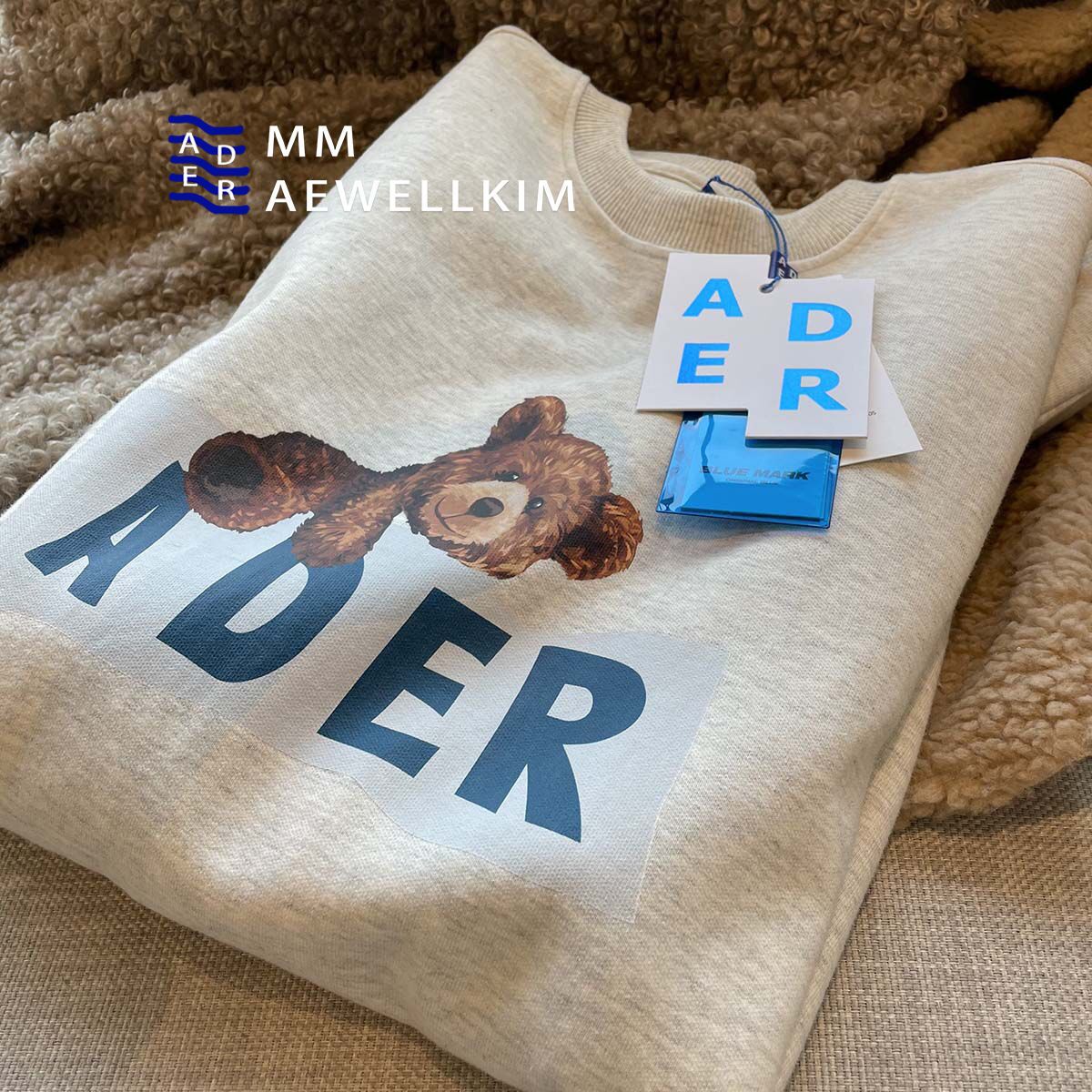 ADER Error Sweatshirt Men Women 2022 Spring Korean Fashion Bear Sweat Tops Oversize Cotton Clothing Female Casual Costume Y2k alx