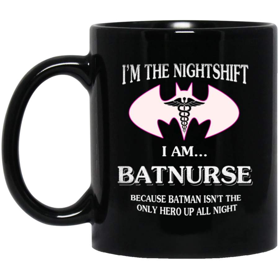 Bat nurse batman 11 oz 15 oz Black Mug