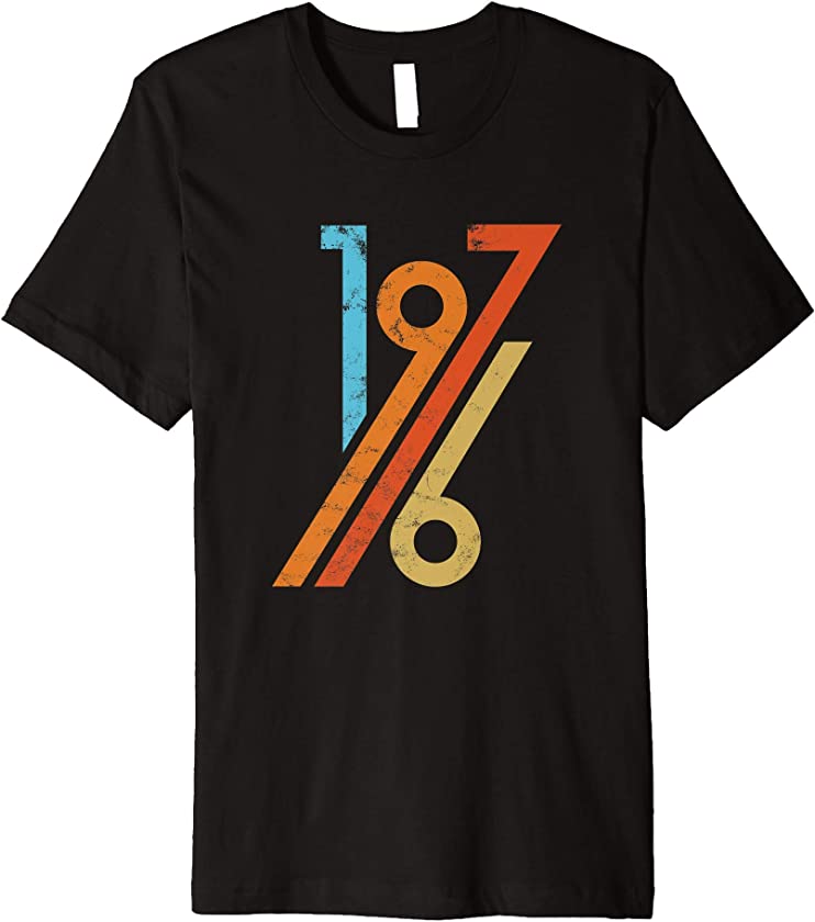 45th Birthday Vintage Retro 70s Style 1976 Premium T-Shirt