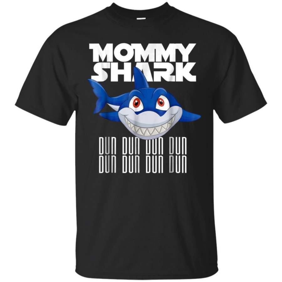 AGR Mommy Shark Dun Dun Shirt Funny Scary Matching Family Gift Jaq T-shirt