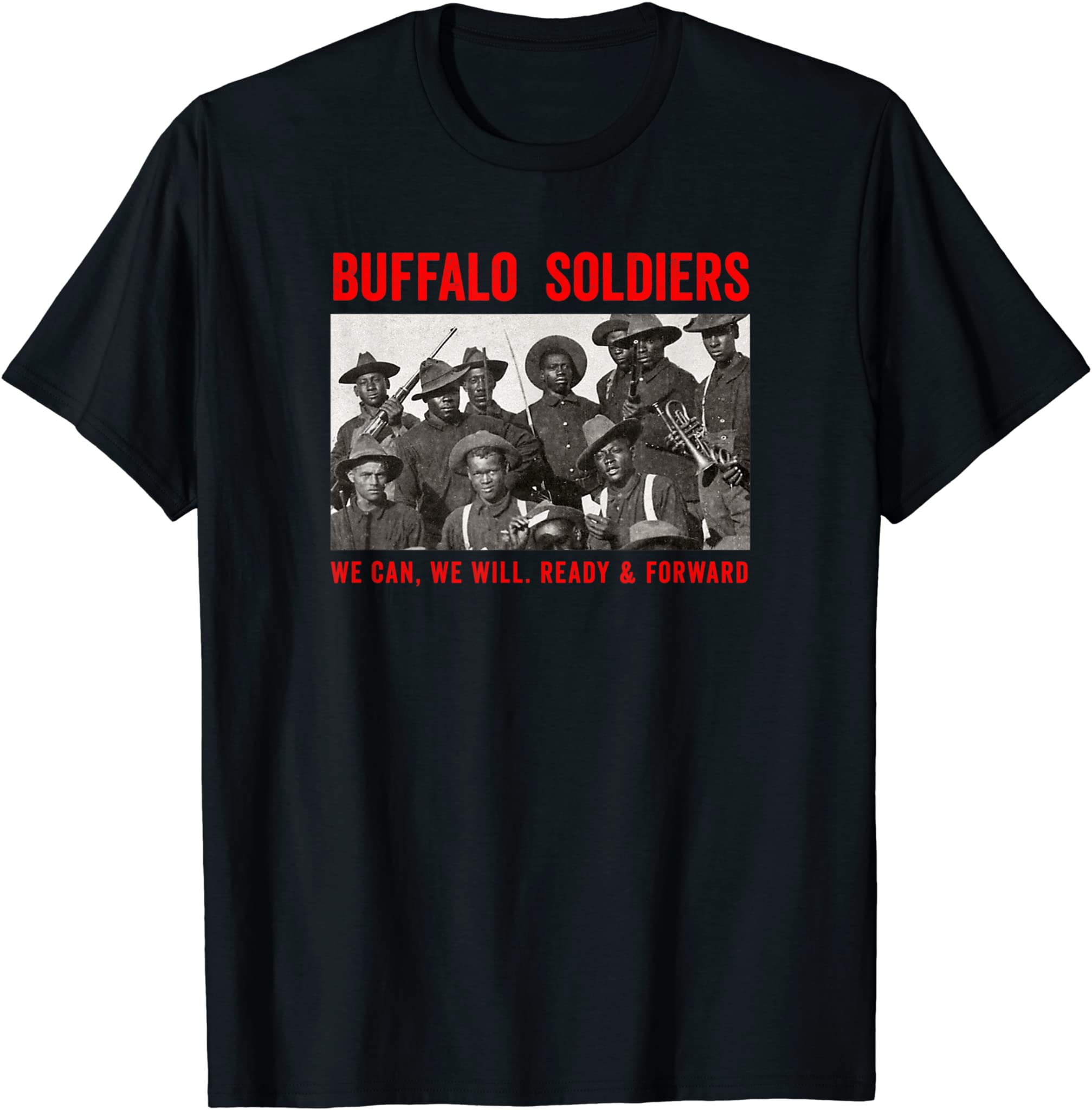 Buffalo Soldiers 9Th And 10Th Cavalry African American Heros T-Shirt