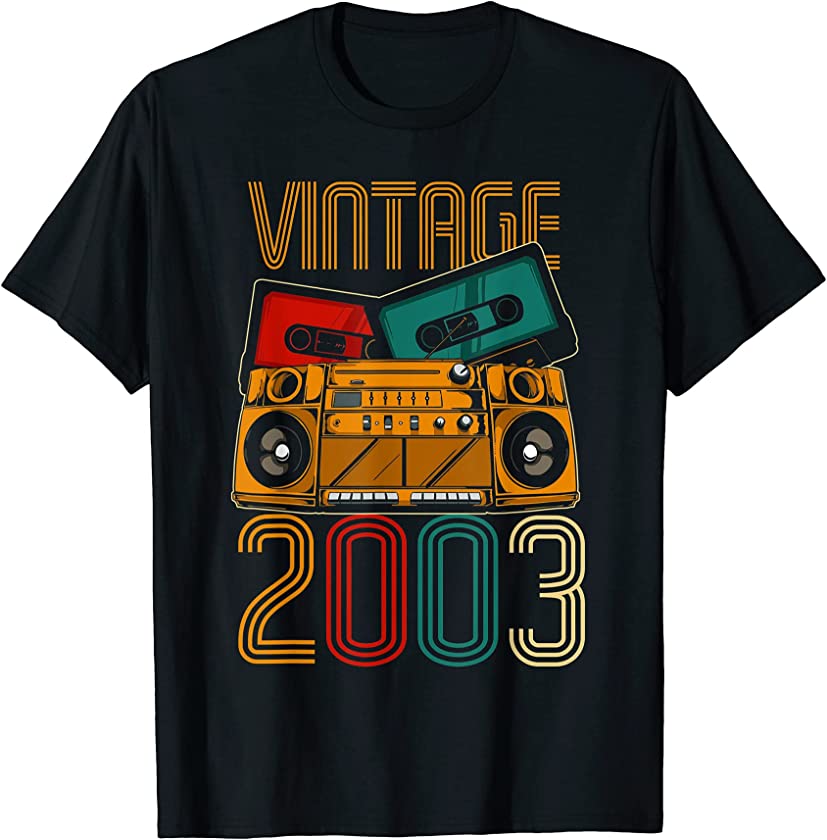 18th Birthday Gifts – Years Old Vintage 2003 T-Shirt