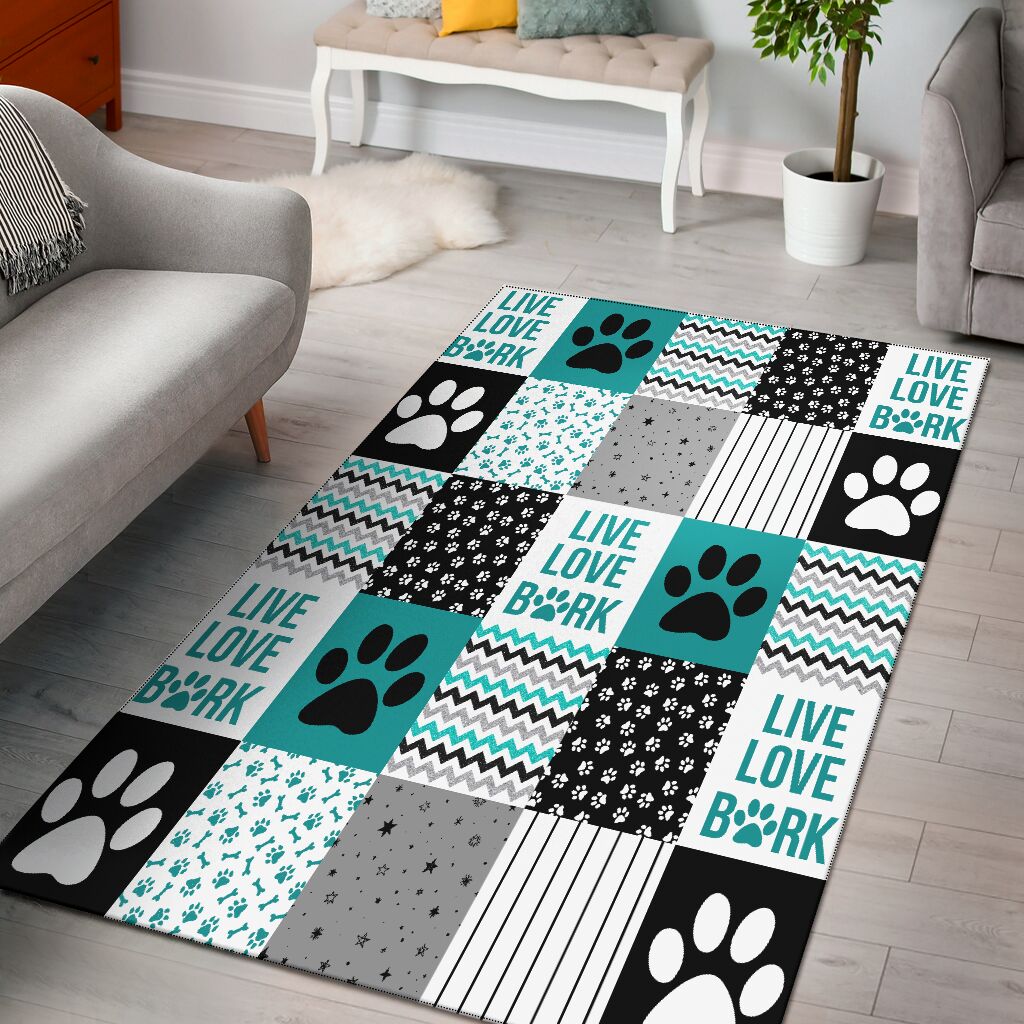 Live Love Bark Dog Rug 0622 Corethermax   2622189b7d72ae0dd839dd98cbf09992 