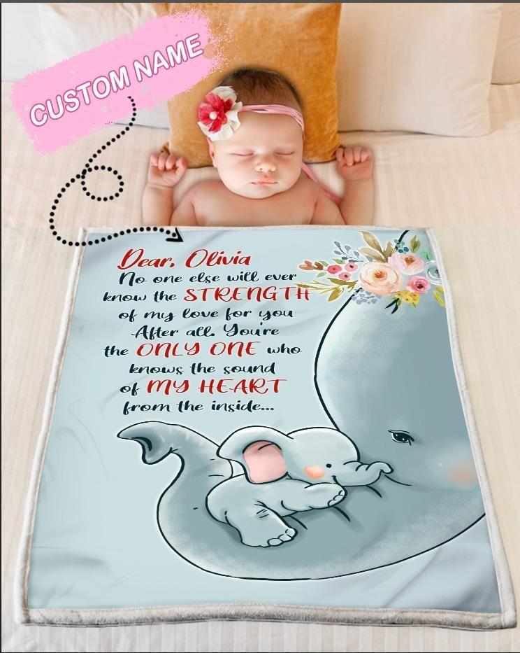 Personalized Elephant Blanket For Kids From Mom And Dad After All You’re The Only One Fleece Blanket Great Customized Gifts For Birthday Christmas Thanksgiving Perfect Gifts For Elephant Lover