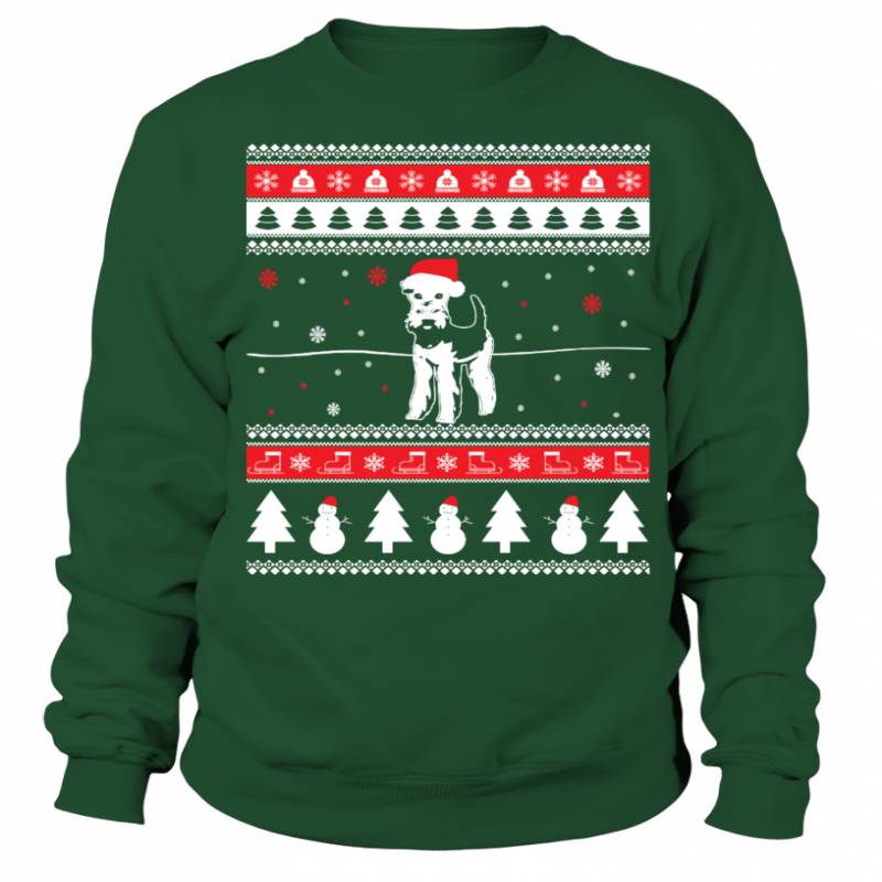 Airedale Terrier Ugly Christmas Sweater T shirts C-6ZYJD