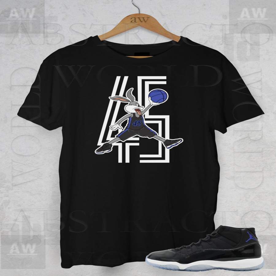 Air Jordan 11 Space Jam Sneakers Bugs Bunny Adult Unisex T Shirt