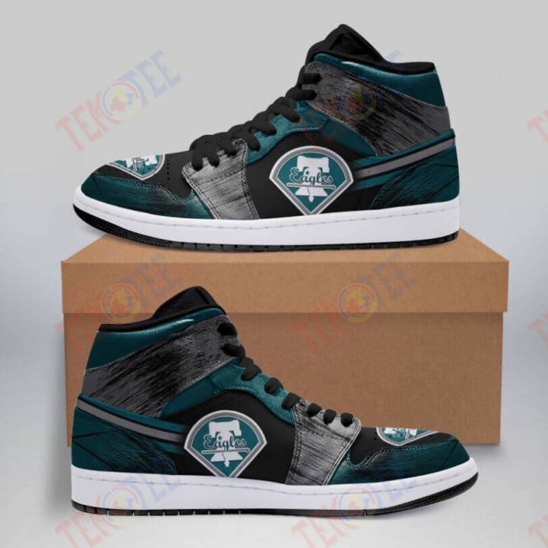 Mens Womens Philadelphia Eagles X Philadelphia Phillies Jordan Sneakers ...