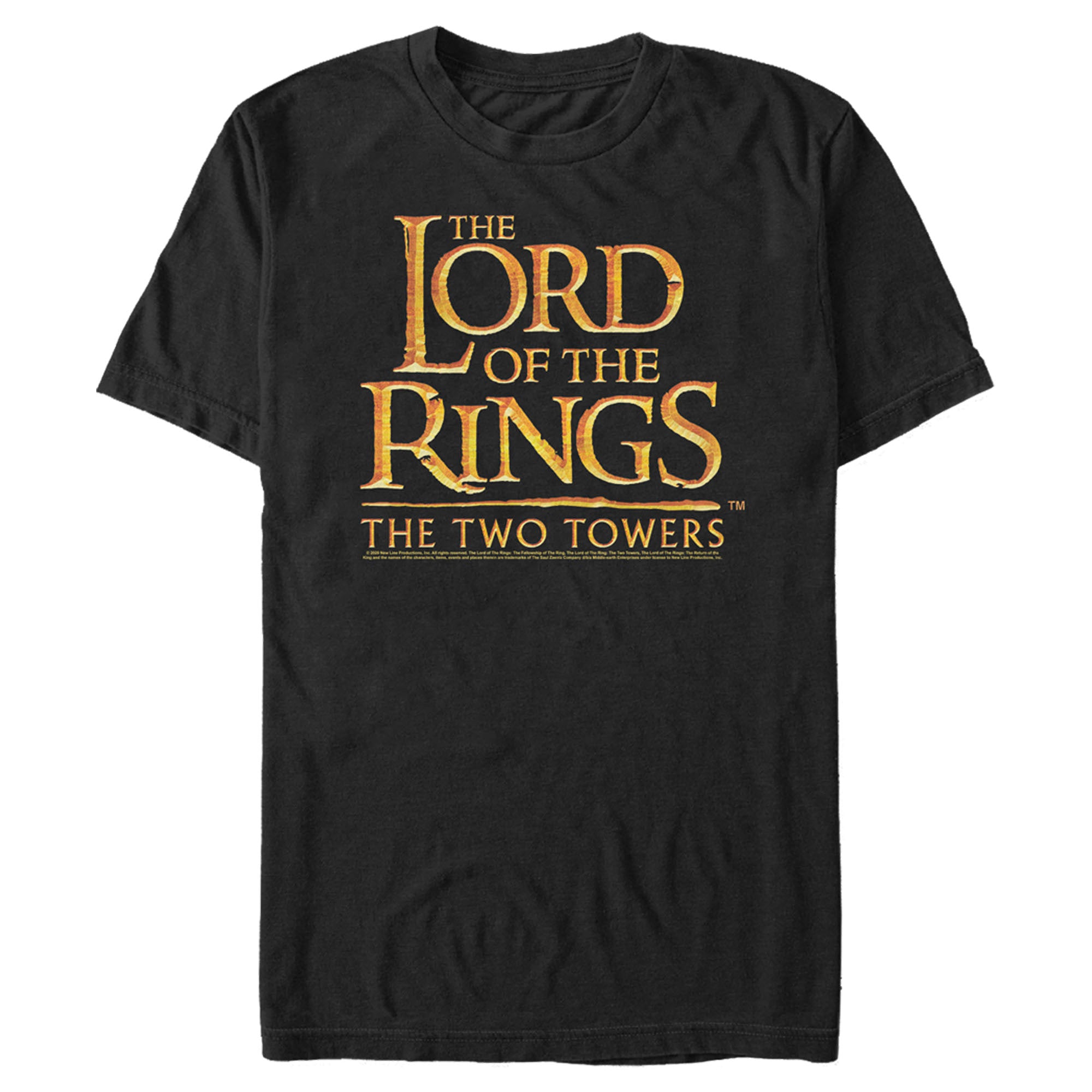 The Lord Of The Rings Men’S Two Towers Large Logo  T-Shirt