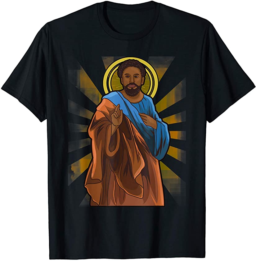 Black Jesus African American Jesus Christ Christian T-Shirt