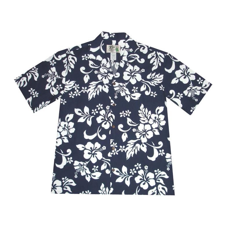 Hibiscus White Black Unique Design Hawaii Shirt Ha11509