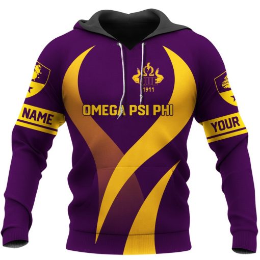Omega Psi Phi Que 1911 Omega Psi Phi Logo Custom Hoodie Tshirt