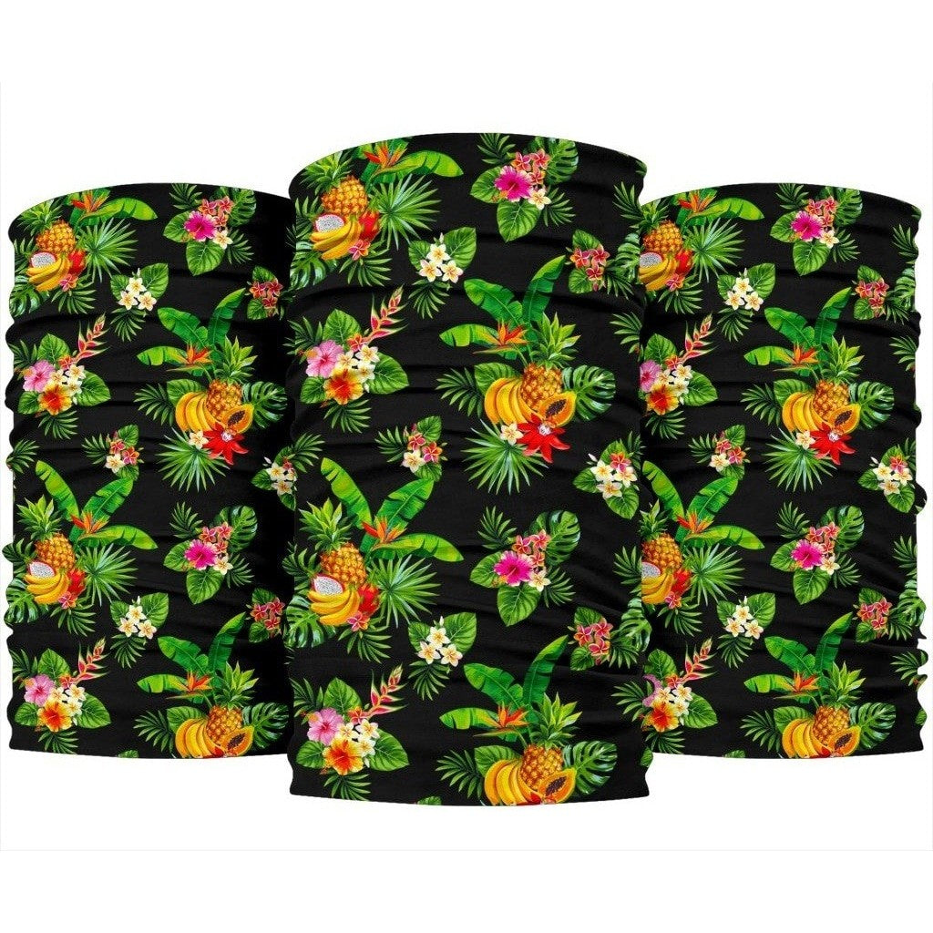 Black Tropical Hawaii Pattern Print Bandanas Ha11892