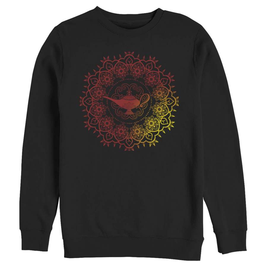 Aladdin Men’s Magical Lamp Sun Mandala  Sweatshirt