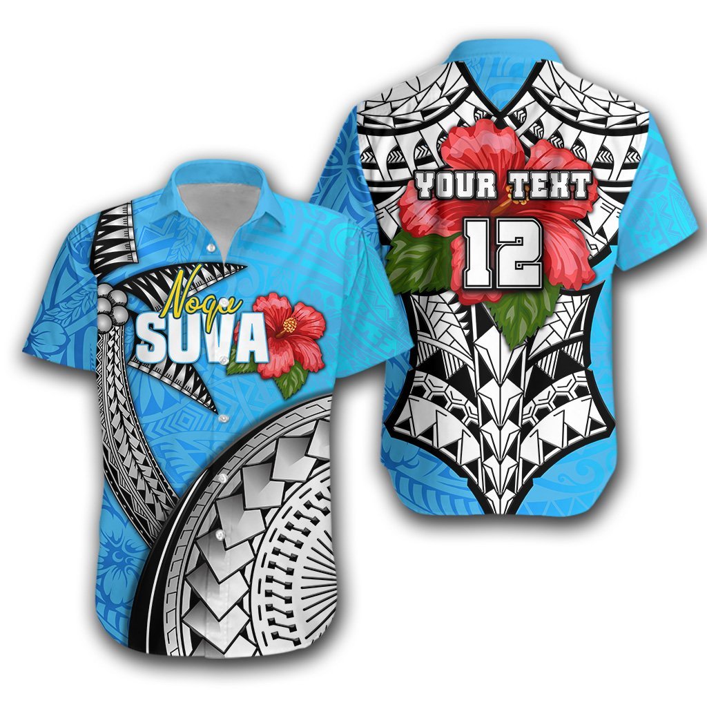 (Custom Personalised) Suva Fiji Rugby Hawaiian Shirt Polynesian Sport Style