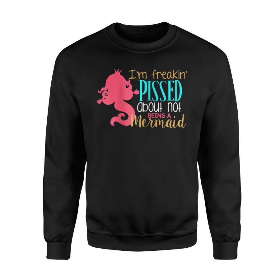 Angry Mermaid Spirit Animal Back To School Sweatshirt