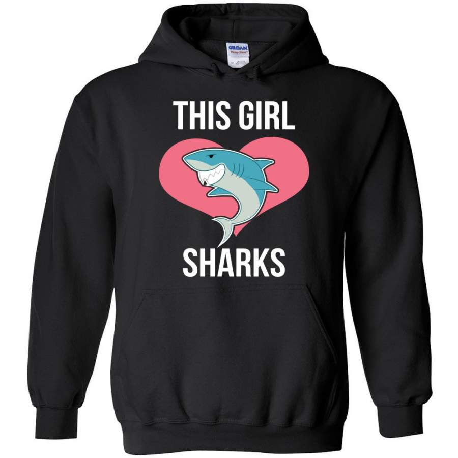 This Girl Loves Sharks Shark Lover Graphic Tee – Hoodie