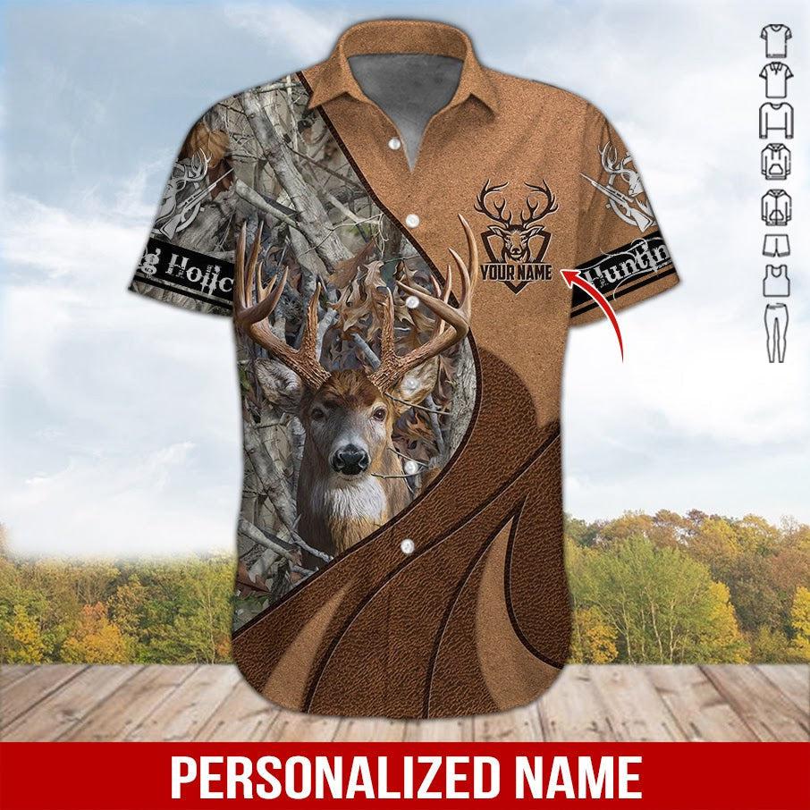 Hunter Holic Custom Name Hawaii Shirt For Men Women Ha39474