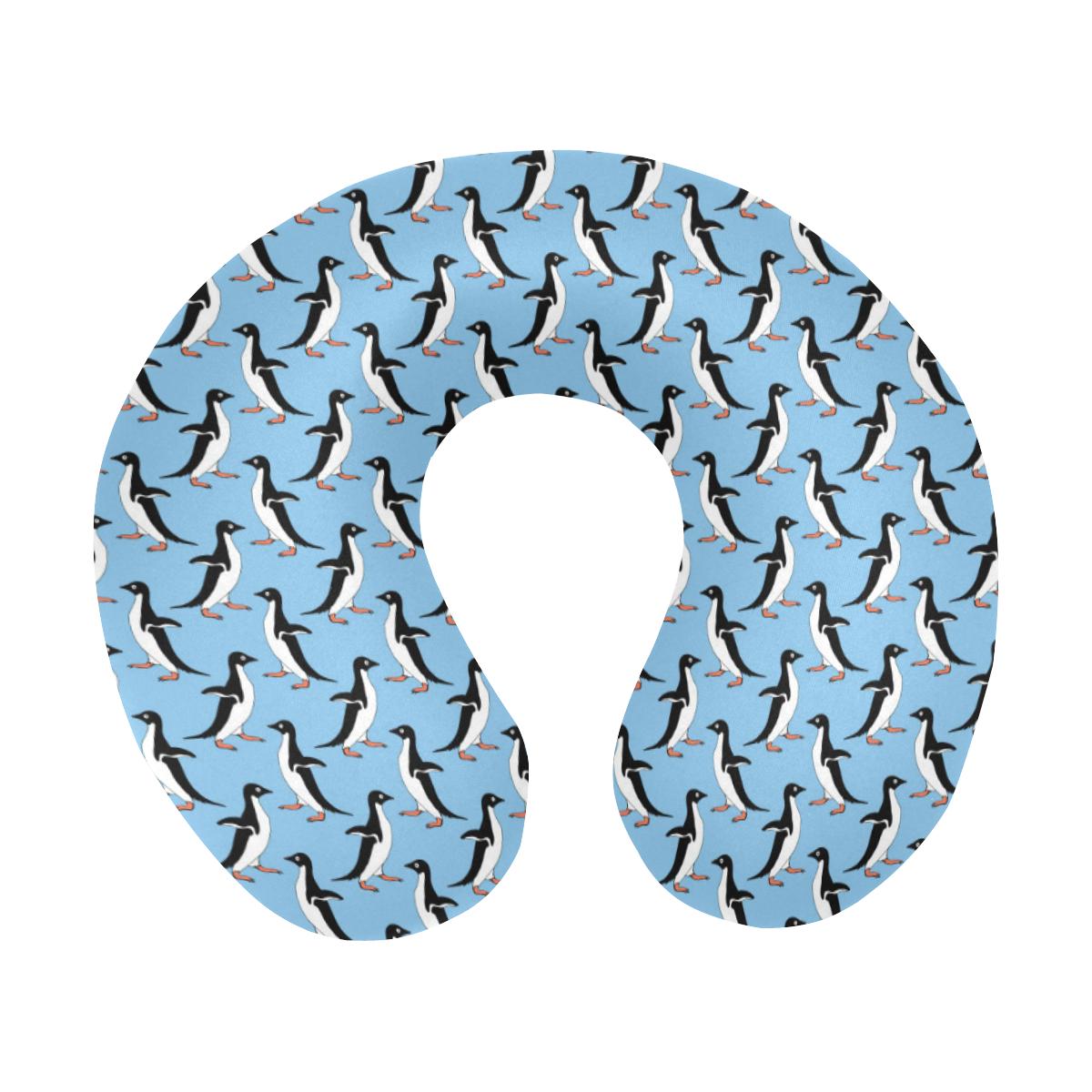 Penguin Dance Pattern U-Shaped Travel Neck Pillow