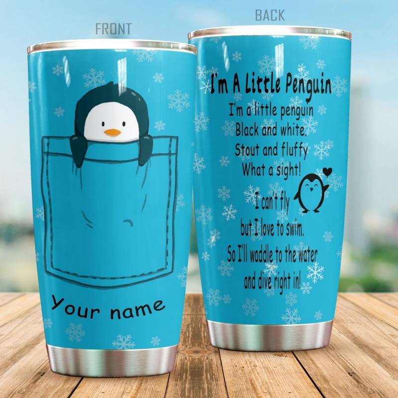 A Little Penguin Personalized TT27 Tumbler