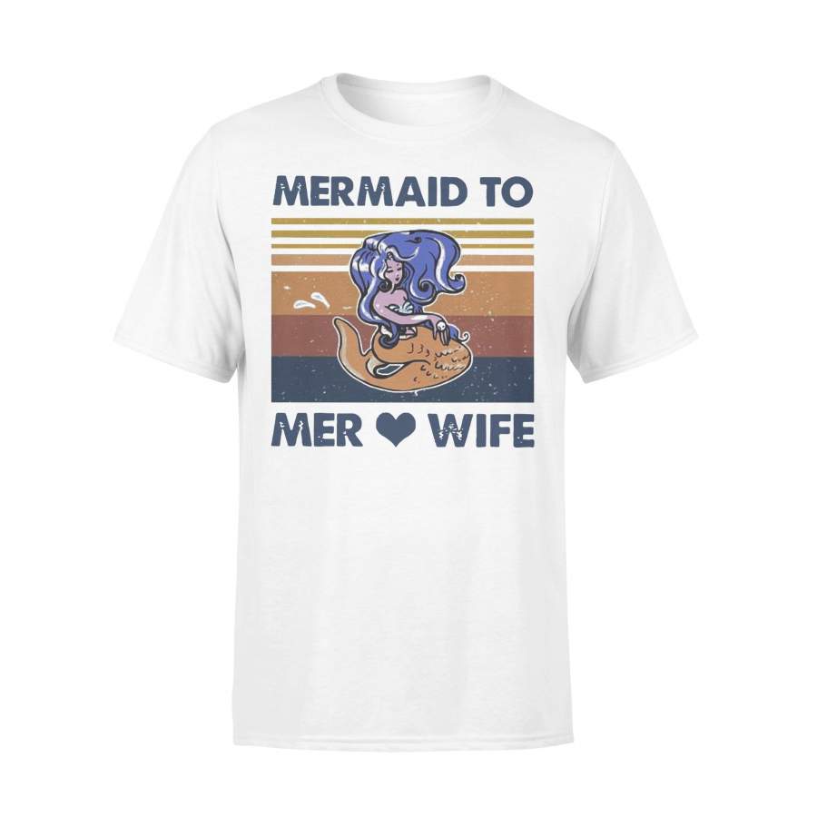 Mermaid To Mer Love Wife Vintage T-shirt