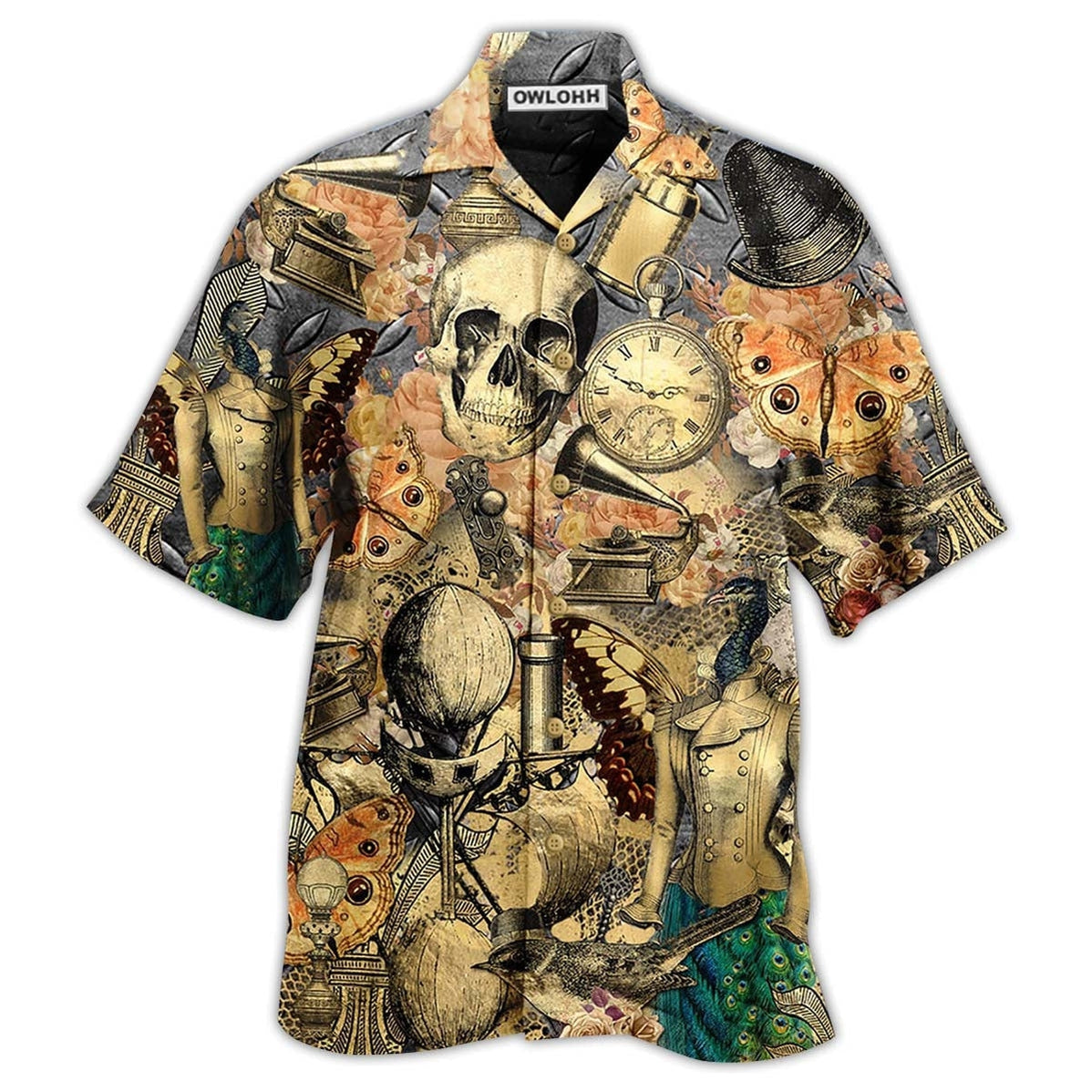 Skull Retro Style Hawaii Shirt Ha54106