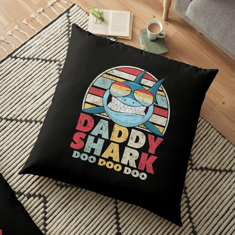 Daddy Shark Doo Doo Doo – Gift For Dad, Beautiful Pattern Pillow Case, Pillow Sofa, Throw Pillow Covers