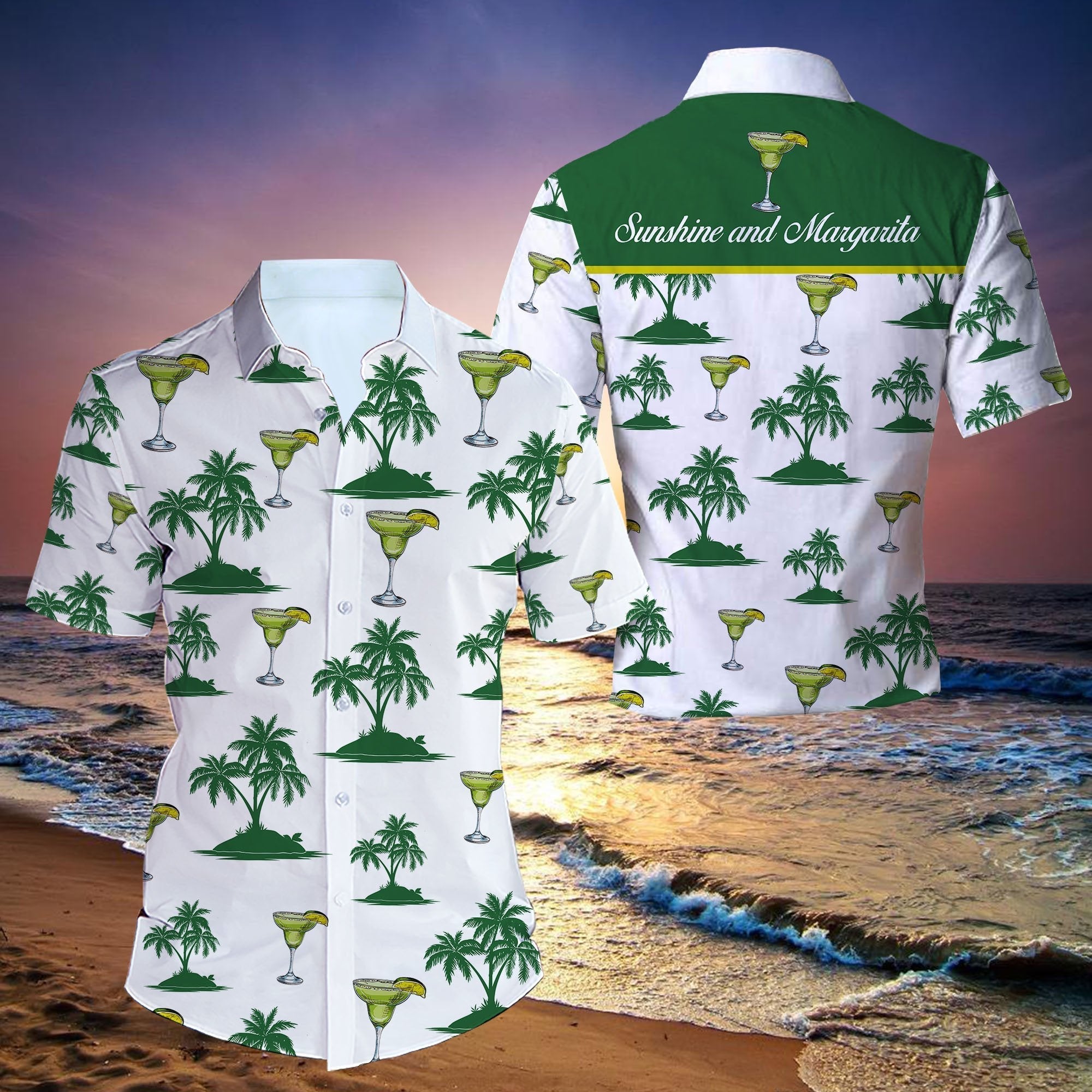 Sunshine And Margarita Hawaii Shirts For Men Women Ha106274