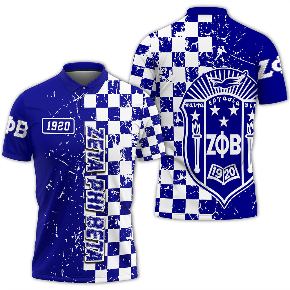 Sorority Polo – Zeta Phi Beta Caro Style Polo Shirt