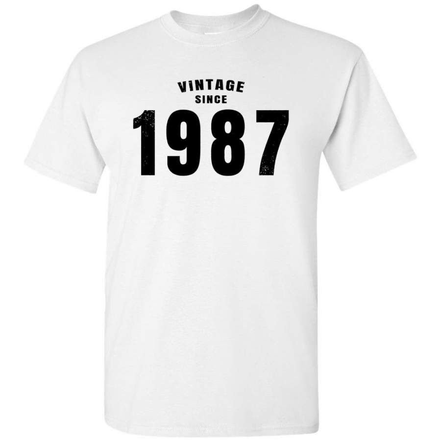 30th Birthday Shirt Vintage since 1987 Birthday Gift Shirt