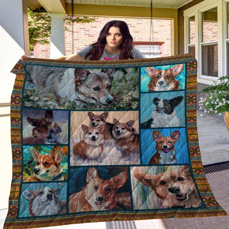 A BC-Corgi 10 Quilt Blanket TH10072019