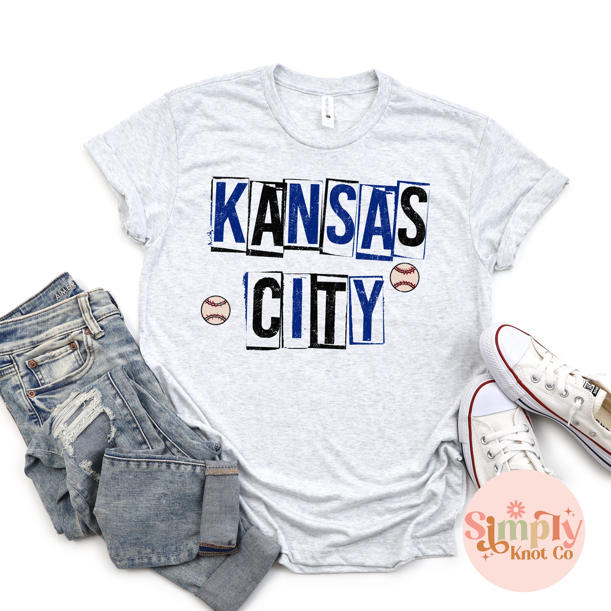 Retro Kansas City Baseball Shirt for Women, Kansas City Shirt, KC Baseball Shirt, Kansas City Tshirt, Kansas City Gift, Baseball Shirt