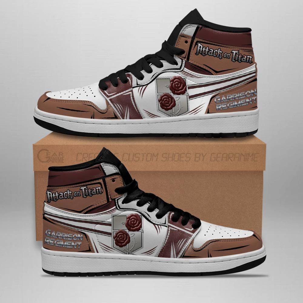 Garrison Regiment Attack On Titan Anime Air Jordan Shoes Sport Sneakers