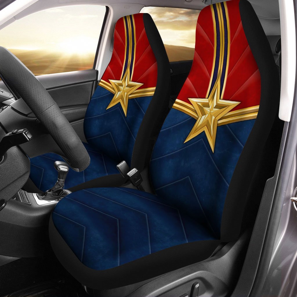 Captain Hero Uniform Custom Car Seat Covers