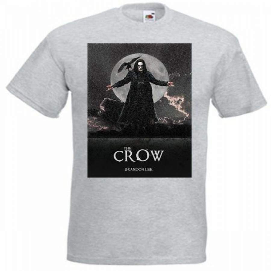 The Crow V6 T Shirt Heather Grey Movie Poster All Sizes S-5Xl