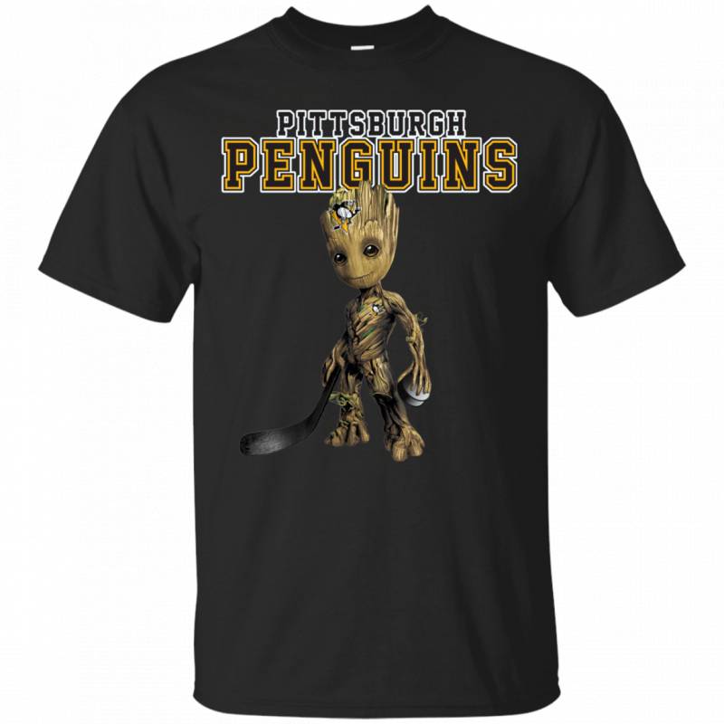 Pittsburgh Penguins Hockey Guardians Of The Galaxy Groot T shirts Sweatshirts Hoodies